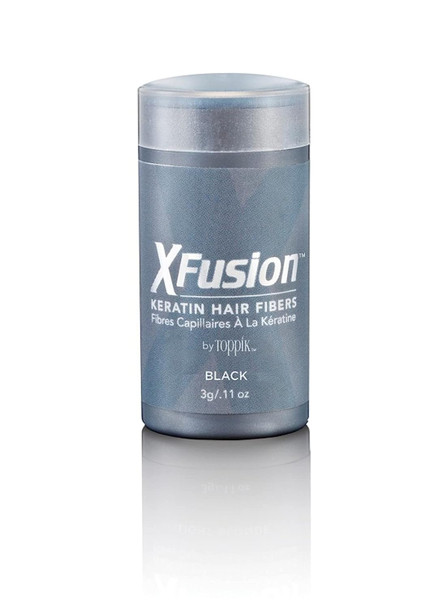XFusion Travel Size (3 Gram) Keratin Hair Fibers, Black