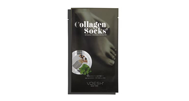 Voesh Collagen Gloves and Socks- Collagen Infused, 4 Pack, 2 Pack of Gloves, 2 Pack of Socks, At Home Spa, Body Care, Nourishing, Hydrating Gloves and Socks