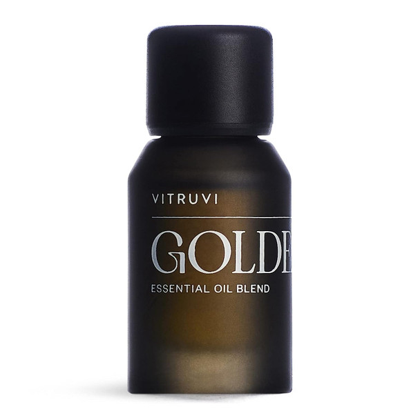 Vitruvi Golden Citrusy Essential Oil Blend with Grapefruit, Palmarosa, and Cinnamon Oil (0.5 Fl oz)