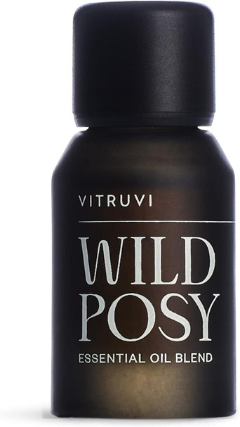 Vitruvi Wild Posy Blend Floral Essential Oil with Red Mandarin, Geranium, Patchouli, Ylang Ylang