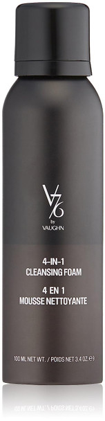 V76 by Vaughn 4-IN-1 Cleansing Foam Formula for Men, 3.4 oz