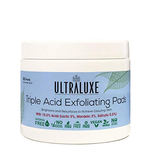ULTRALUXE SKIN CARE Triple Acid Exfoliating Pads