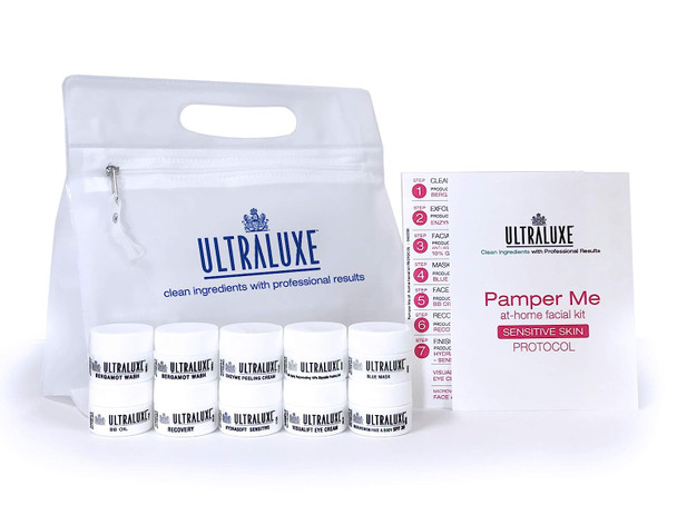 ULTRALUXE SKIN CARE Pamper Me At-Home Facial Kit, Sensitive