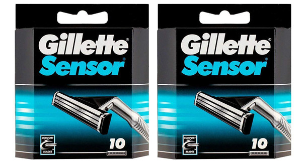 Gillette Sensor Razor Refill Cartridges 20 count (2x10 Pack)