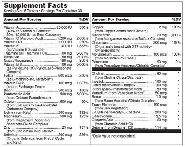 Douglas Laboratories Ultra Preventive III with Copper Tablets
