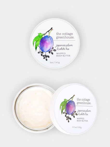 The Cottage Greenhouse Japanese Plum & White Tea Body Butter | 5.5 oz / 155 g