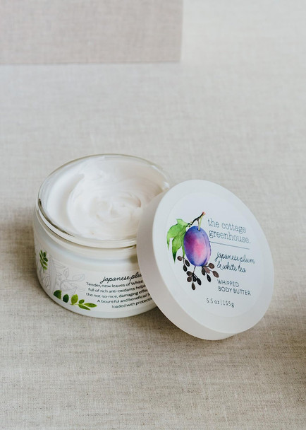 The Cottage Greenhouse Japanese Plum & White Tea Body Butter | 5.5 oz / 155 g