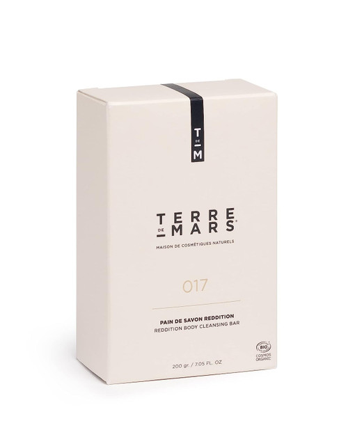 Terre De Mars Reddition Body Cleansing Bar, Certified Organic, Moisturizing Body Soap for Men and Women, Infused With Coffee and Aloe Vera to Purify and Nourish Skin, Perfect for All Skin Types, Made in France, Vegan and Cruelty Free (7.05 Oz)