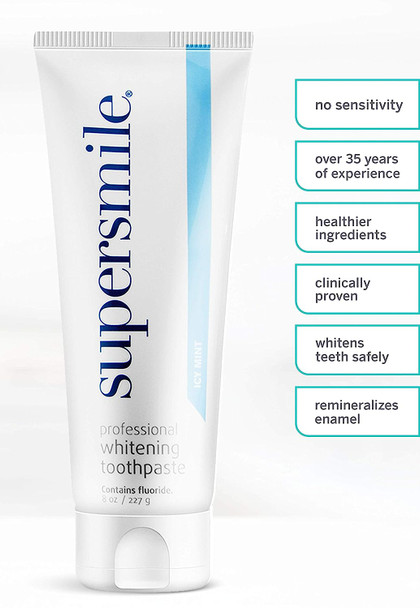 Supersmile Professional Teeth Whitening Toothpaste with Fluoride