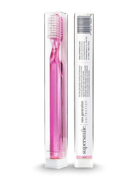 Supersmile New Generation 45° Patented Toothbrush, Pink,1 Count(Pack of 2)