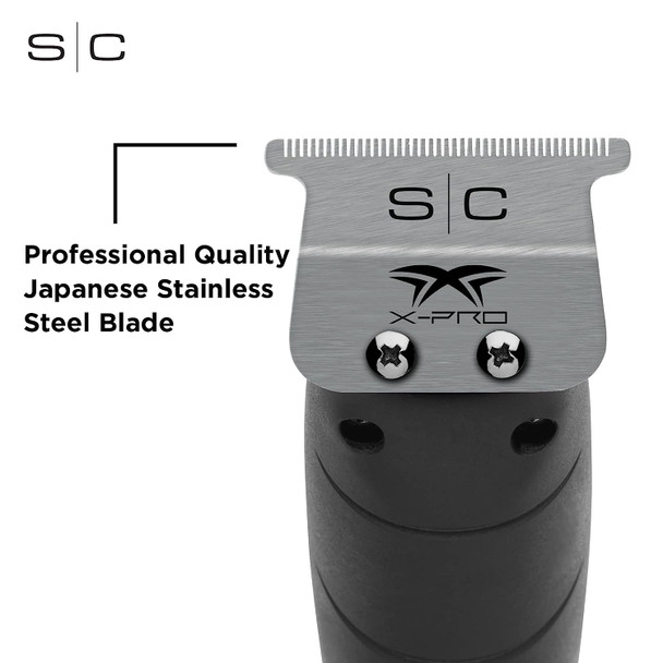 StyleCraft Replacement Fixed Stainless Steel X-Pro Wide Hair Trimmer Blade