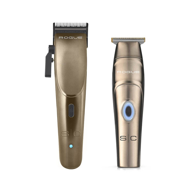 Stylecraft Rogue Professional 9V Magnetic Motor Cordless Clipper and Trimmer Combo Set Matte Gunmetal