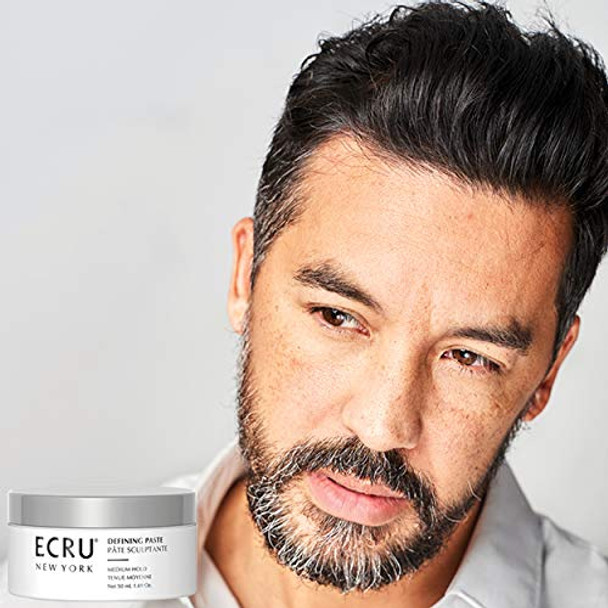 ECRU NEW YORK Defining Paste 1.69oz, Medium Hold Mens Styling Balm and Pomade for Short to Mid Length Hair