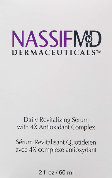 NassifMD Antioxidant Serum with 4x Antioxidant Complex | Vitamin C Serum For Face With Ectoin, and Mineral Salts to Improve Look of Fine Lines