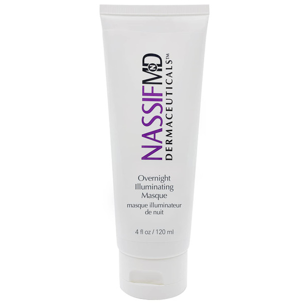 NassifMD Dermaceuticals Refreshing & Brightening Overnight Illuminating Masque Leaves Skin Soft & Refreshed 4 fl oz