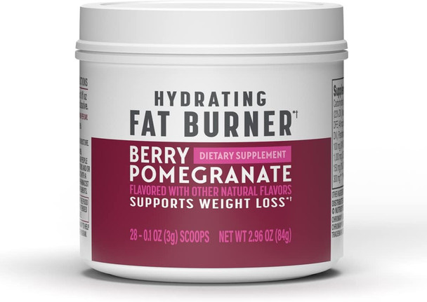NutrisystemÂ Hydrating Fat Burner Supplement for Men and Women, Mix and Sip Dietary Supplement, Berry Pomegranate - 28 Servings