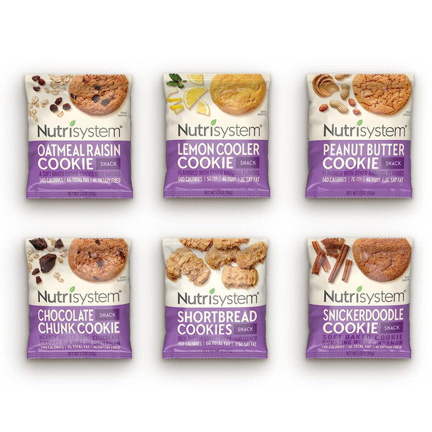 NutrisystemÂ Cookie Variety Pack, 24ct, Guilt-Free Snacks to Support Healthy Weight Loss