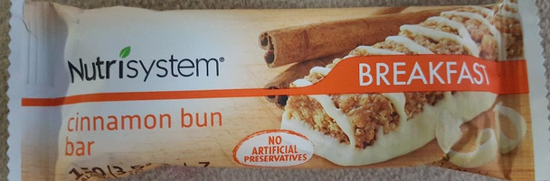 Nutrisystem Breakfast - Cinnamon BUN BAR (6 Count)