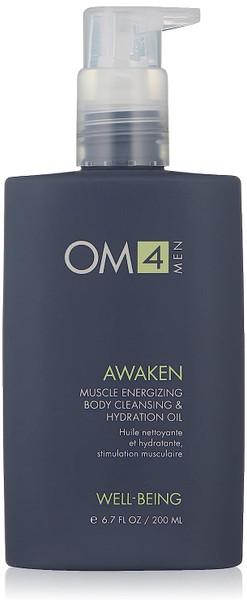 Organic Male OM4 Awaken: Muscle Energizing Body Cleansing & Hydration Oil, 6.7 oz.