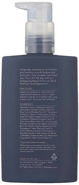 Organic Male OM4 Awaken: Muscle Energizing Body Cleansing & Hydration Oil, 6.7 oz.