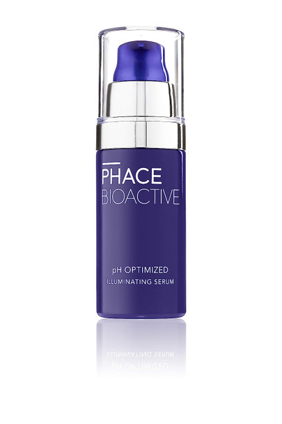 PHACE BIOACTIVE Illuminating Facial Serum with Hyaluronic Acid, 15% Vitamin C & E Dark Spot Corrector, Age Spots, Acne, Sun Damage, Collagen Boosting, Dermatologist Recommended, Oil Free, 1.0 Fl Oz