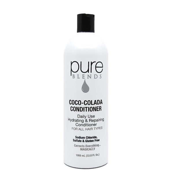 Pure Blends Coco-Colada Conditioner Daily Use Moisturizing Conditioner Neutral-No Color Conditioner For In Between Color Depositing Washes Balances Color & Repairs Dry, Damaged Hair 33.8 Oz.