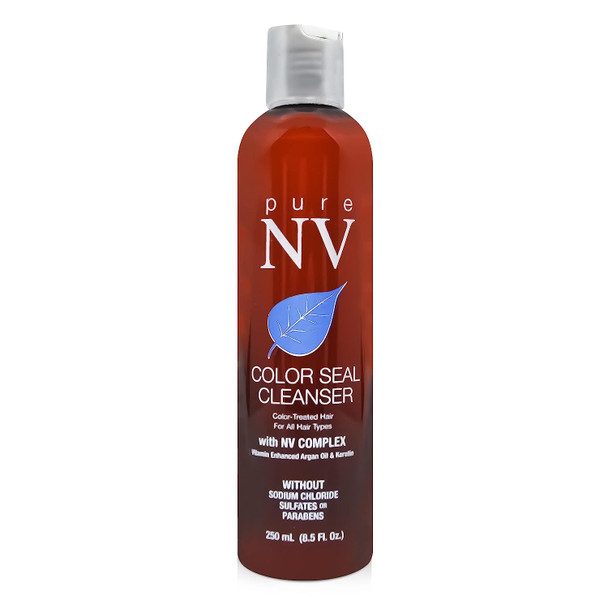 Pure NV Color Seal Cleanser- Locks In & Seals Hair Color to Prevent Color Fade, Infused with Keratin, Collagen & Argan Oil, Sulfate & Sodium Chloride Free 8.5 oz