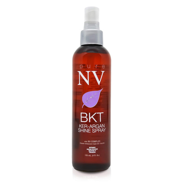 Pure NV Ker-Argan Shine Spray | Enriched with Natural Vitamins, Botanicals, Keratin, Collagen & Argan Oil | Smooths & Shines | Repairs & Rejuvenates | Adds Thermal Protection | Non-Aerosol 4 oz