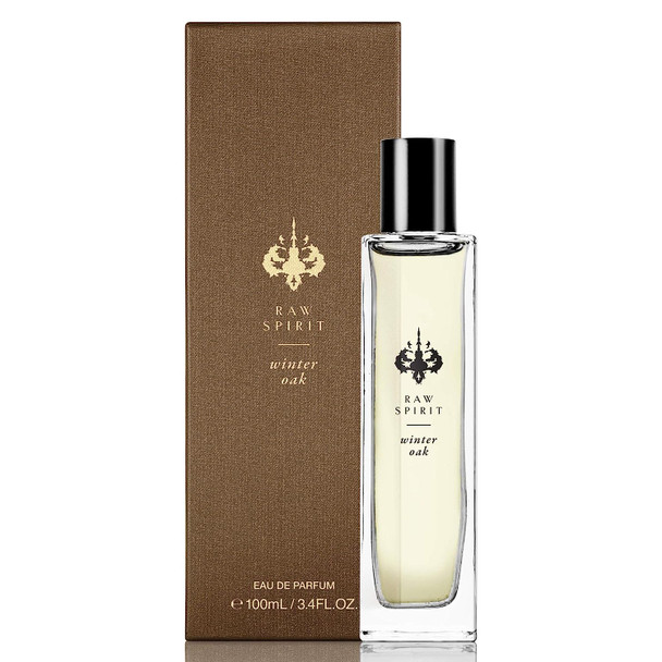 Raw Spirit Winter Oak Perfume | Warm, Woodsy Unisex Cruelty-Free Fragrance | Eau de Parfum Spray, 3.4 fl oz/100mL