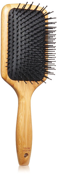 Sam Villa Signature Series Bamboo Brush Wooden Paddle Brush For Hair Styling