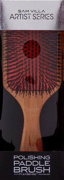 Sam Villa Artist Series Polishing Wooden Paddle Brush For Hair Styling