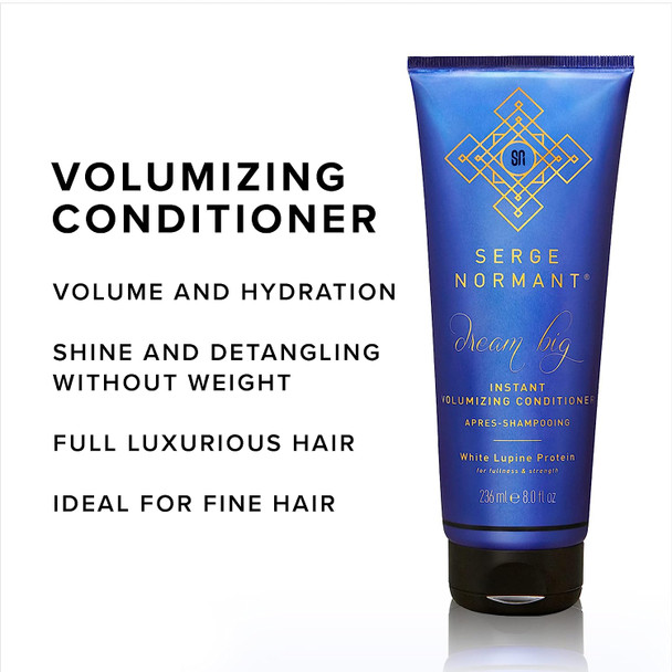 Serge Normant Dream Big Instant Volumizing Conditioner for Women and Men, Volume Conditioner, Hair Products, Moisturizing Conditioner, Detangler, Nourishing for Dry or Frizzy Hair, 8 fl oz