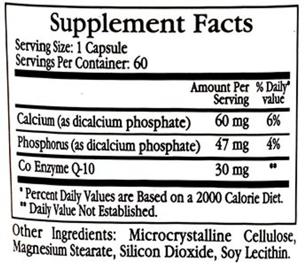 Ecological Formulas/Cardiovascular Research CoQ 10 30mg (Liposome Enhanced) Ecological Formulas/Cardiovascular Research CoQ 10 30mg (Liposome Enhanced)