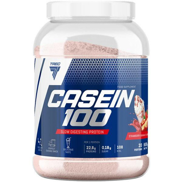 Trec Nutrition Casein 100, Strawberry Banana Split - 1800g