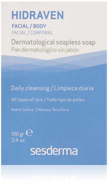 Sesderma Hidraven Dermatological Soapless Soap, 3.4 oz