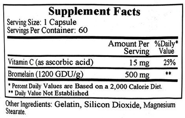 Ecological Formulas/Cardiovascular Research Inflazyme 500mg