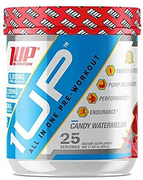 1Up Nutrition 1Up For Men Pre-Workout, Candy Watermelon - 550g