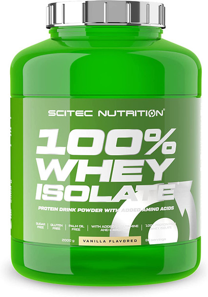 SciTec 100% Whey Isolate, Vanilla - 2000g