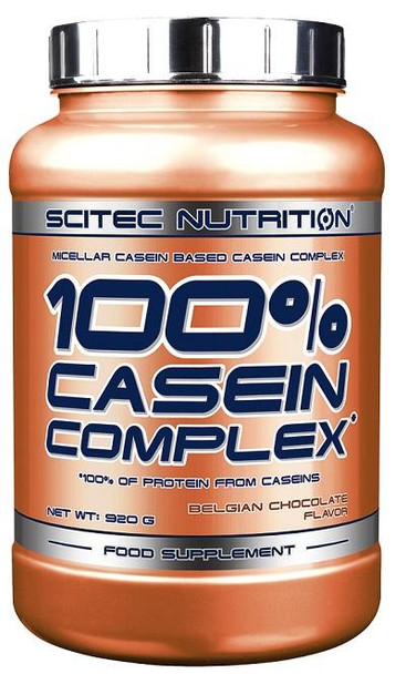 SciTec 100% Casein Complex, Belgian Chocolate - 920g