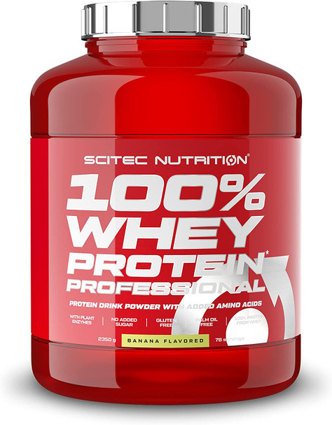 SciTec 100% Whey Protein Professional, Banana - 2350g