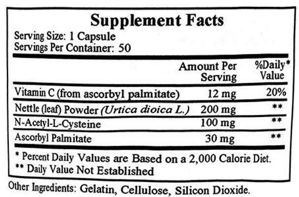Ecological Formulas/Cardiovascular Research Pollenase(Stinging Nettle) 300mg