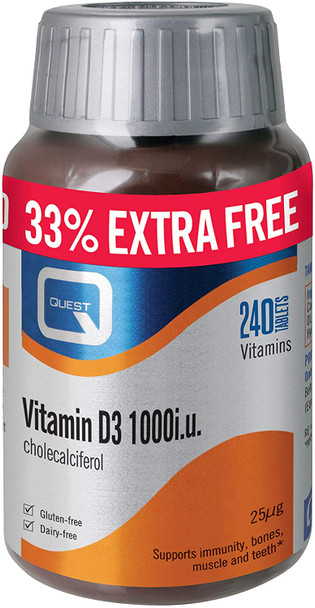 Quest Vitamin D3 1000iu 240 Tablets