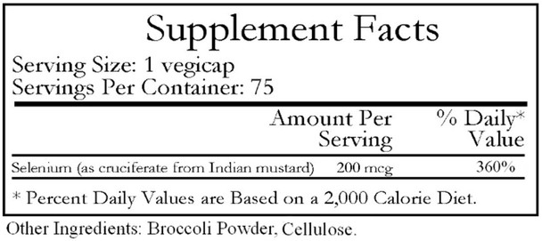 Ecological Formulas/Cardiovascular Research Selenium Cruciferate 200mcg