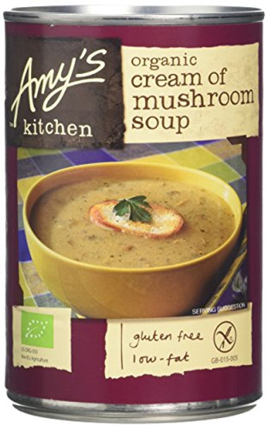 Amys Soups Cream Of Mushroom Soup 400g