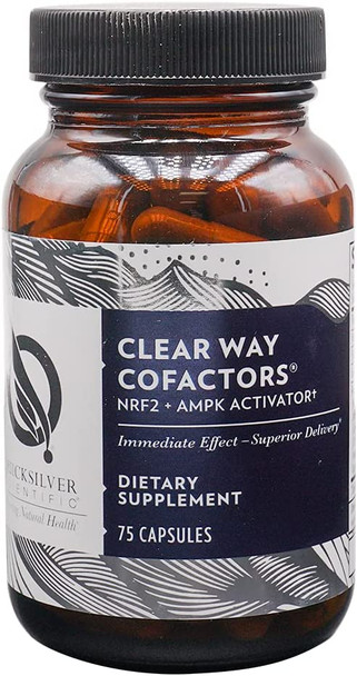 Quicksilver Scientific Clear Way Cofactors - Nattokinase, Dandelion + B Vitamins - Phytonutrient Antioxidant Cleanse, Detox + Gut Support (75 Capsules)