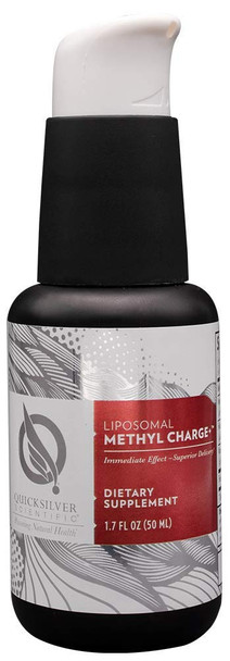 Quicksilver Scientific Methyl Charge+ - Methylation, Liver, Detox + Energy Support - Folate, Vitamin B12, B6 + TMG Supplement - Vegan B Vitamins - Liposomal Form for Improved Absorption (1.7oz / 50ml)