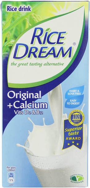 Rice Dream Calcium Enriched Drink 1Ltr (Pack of 12)