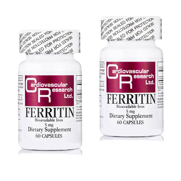 Cardiovascular Research Ferritin Maximum Absorption Iron Supplement Convenient 2-Pack