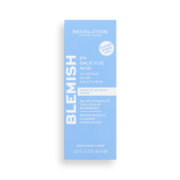 Revolution Skincare 2% Salicylic Acid BHA Anti Blemish Serum SUPER SIZED
60ml