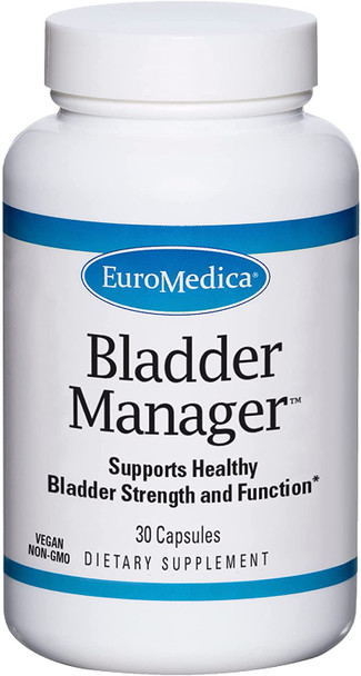 EuroMedica Bladder Manager - 30 Capsules - Clinically-Studied Herbal Supplement - Support Bladder Strength & Healthy Urinary Tract Function - Formulated for Men & Women - 30 Servings